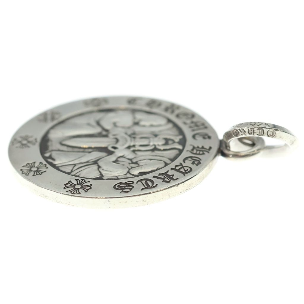 Chrome Hearts Chrm Angl Mdl LG Large Angel Medal Pendant Silver — view 3