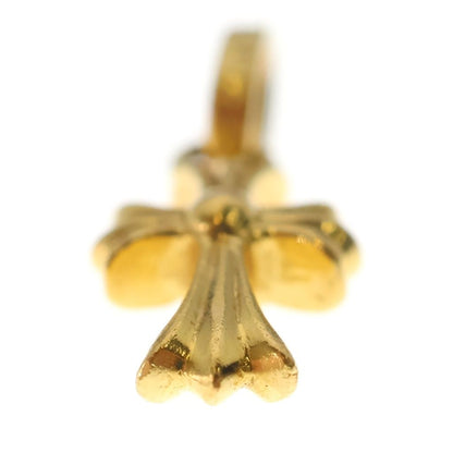 Chrome Hearts 22k Crs Baby Fat P Dia Fat Cross Pave Diamond Pendant Gold — view 5