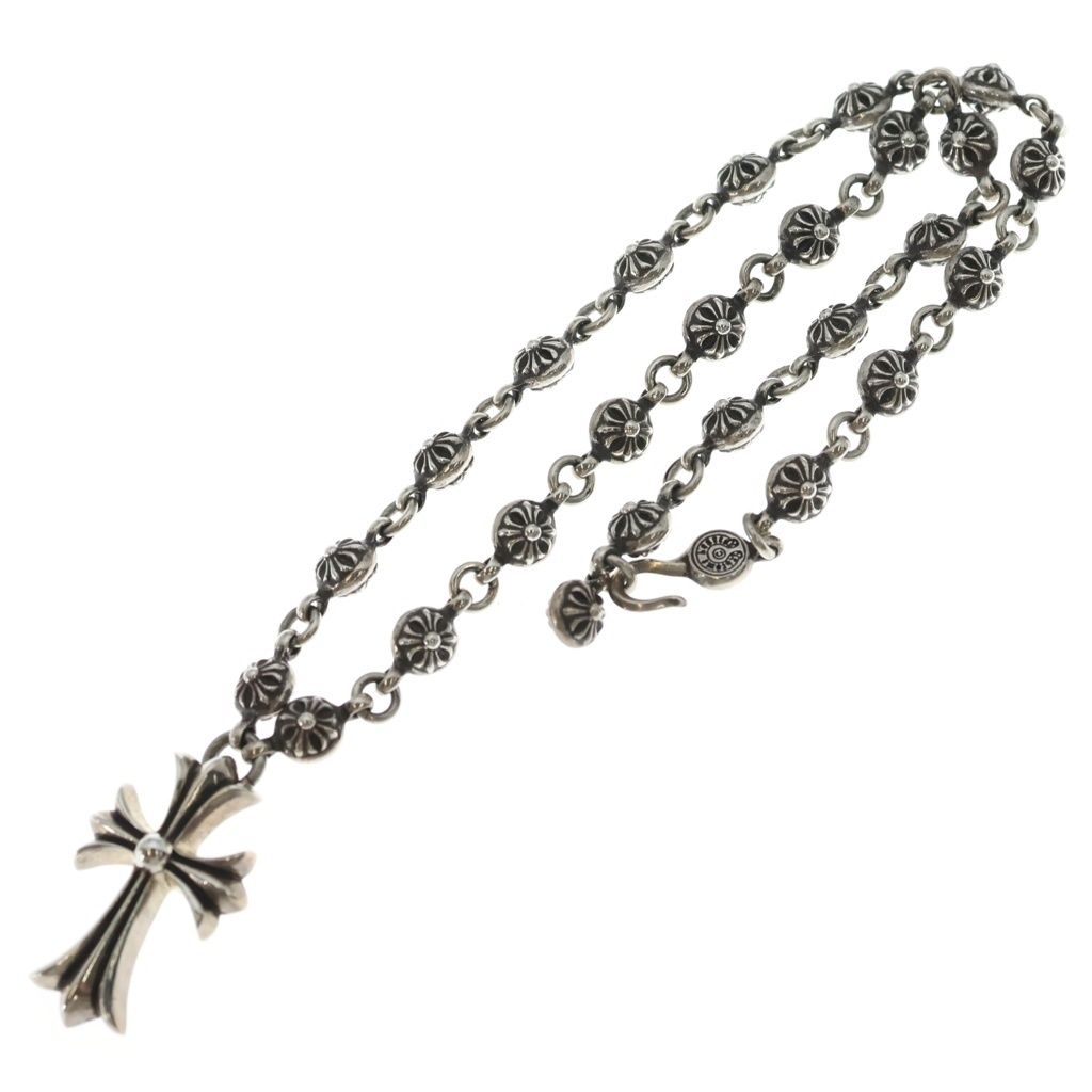 Chrome Hearts 1 Crsbl Chn Sml CH Crs Cross Ball Chain Small CH Necklace Silver — view 2