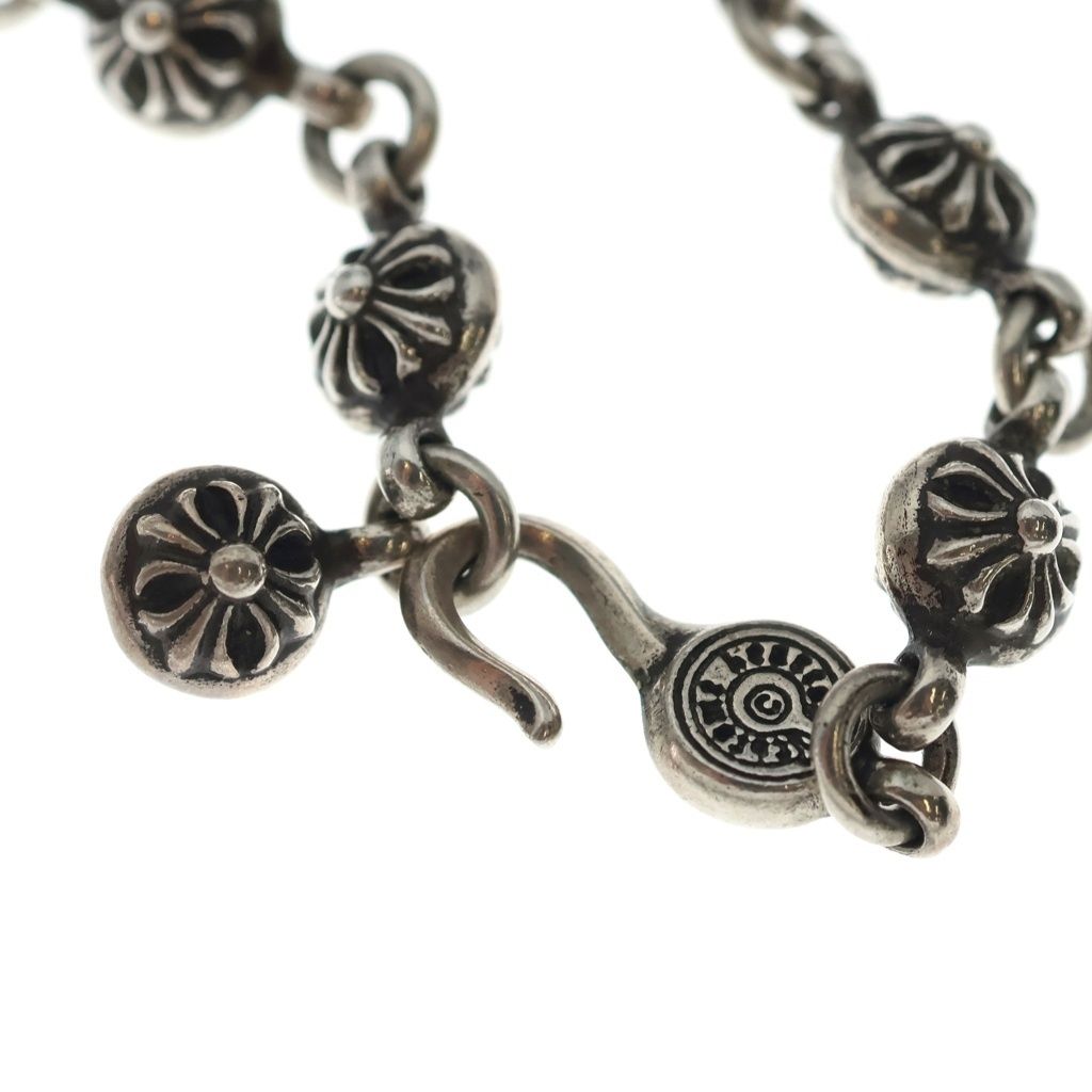 Chrome Hearts 1 Crsbl Chn Sml CH Crs Cross Ball Chain Small CH Necklace Silver — view 4