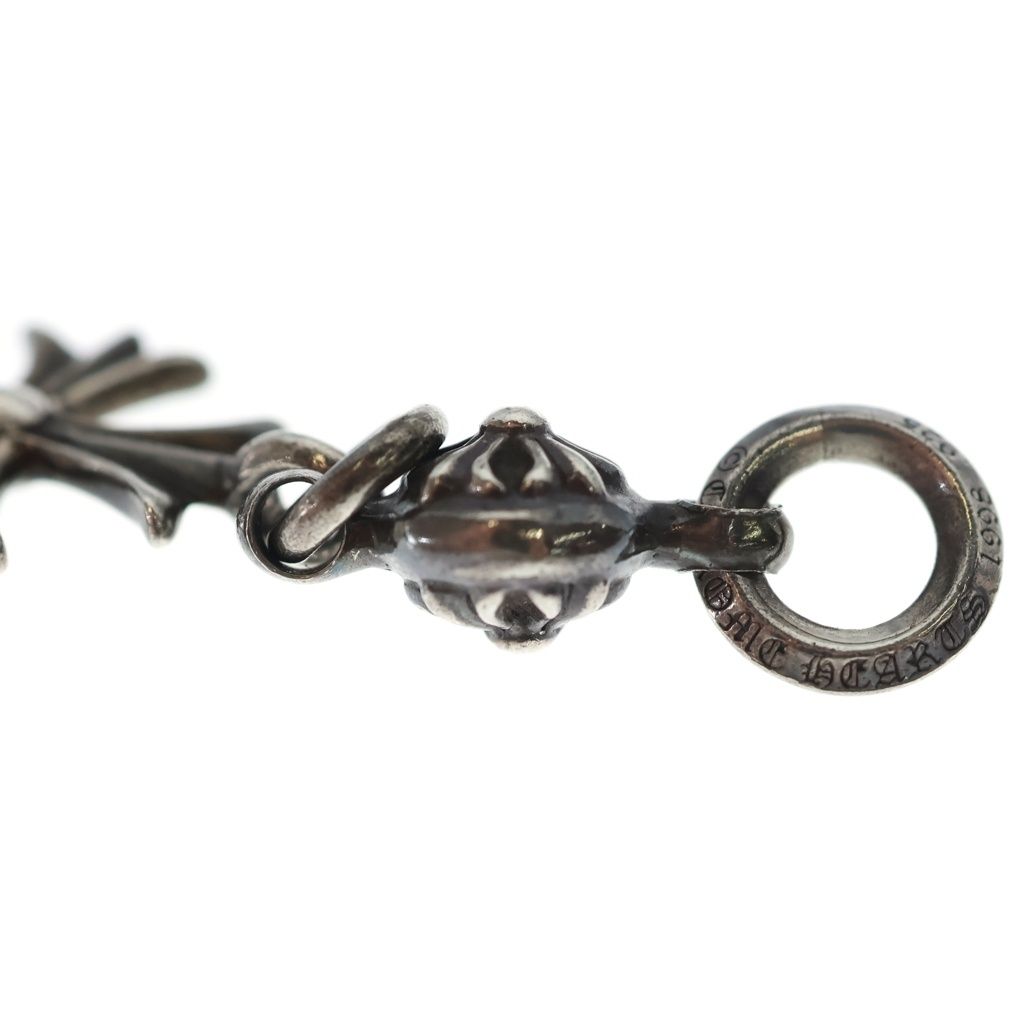 Chrome Hearts Tny CH Crs 1 Ball Tiny CH Cross Charm Pendant Silver — view 5