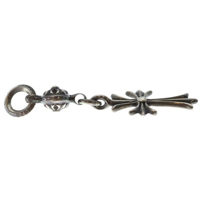 Chrome Hearts Tny CH Crs 1 Ball Tiny CH Cross Charm Pendant Silver — view 4