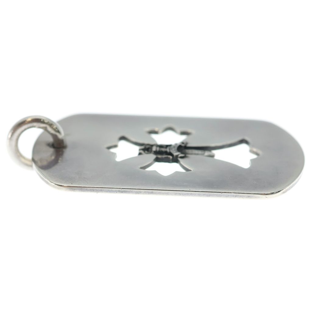Chrome Hearts D Tag Lrg Cross Dagg Cutout Dagger Large Dog Tag Pendant Silver — view 4