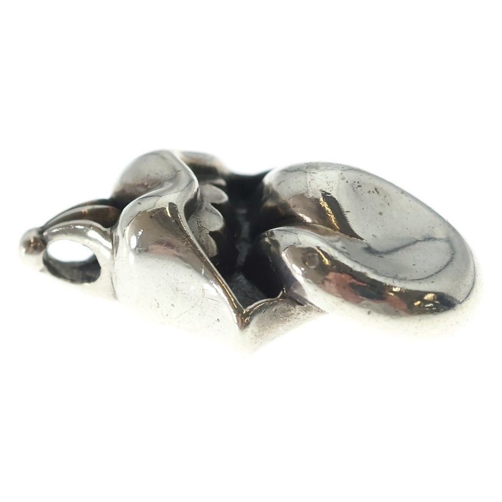 Chrome Hearts Lips Tongue Charm Lip and Tan Silver Pendant — view 4