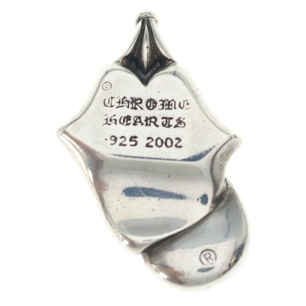 Chrome Hearts Lips Tongue Charm Lip and Tan Silver Pendant — view 2