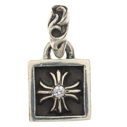 Chrome Hearts Framed CH Plus Charm Pendant Silver
