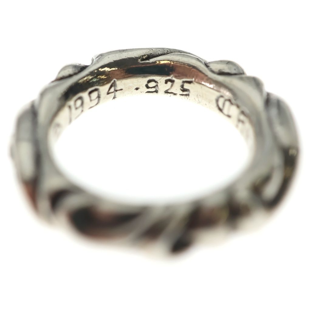 Chrome Hearts Scrl Band Scroll Ring Silver — view 6