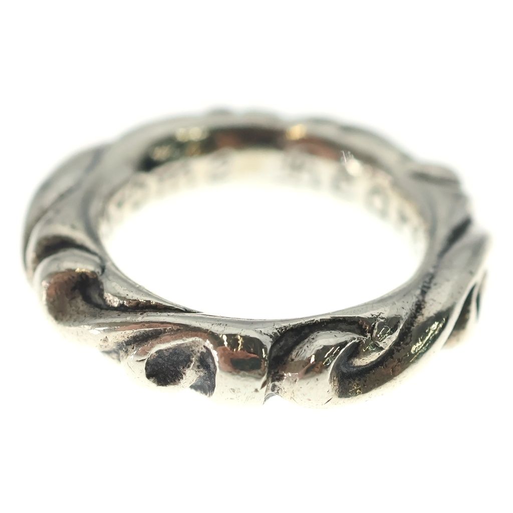 Chrome Hearts Scrl Band Scroll Ring Silver