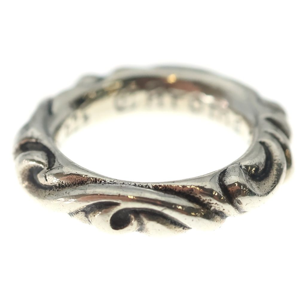 Chrome Hearts Scrl Band Scroll Ring Silver — view 4