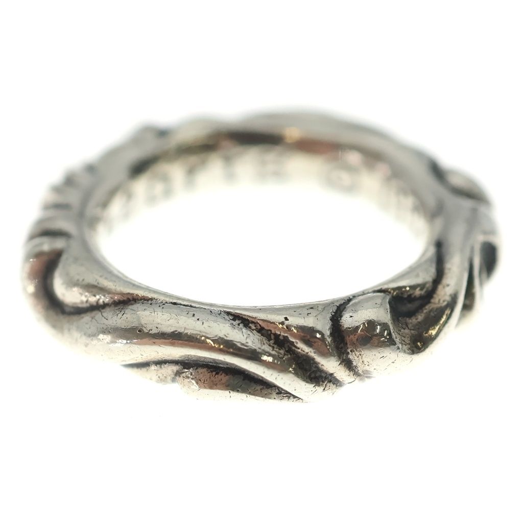 Chrome Hearts Scrl Band Scroll Ring Silver — view 3