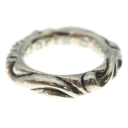 Chrome Hearts Scrl Band Scroll Ring Silver — view 3