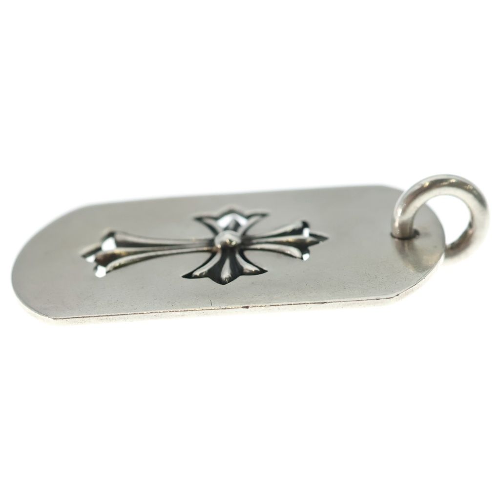 Chrome Hearts D Tag Lrg Cross Dagg Cutout Large Pendant Silver — view 3