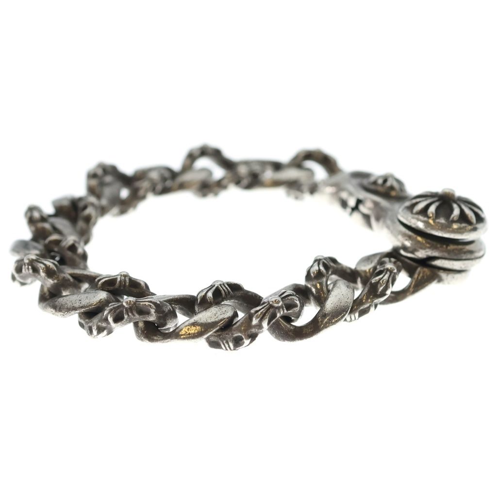 Chrome Hearts Fncy Chn Lnk Fancy Link Clip Bracelet 15 Links Silver — view 3