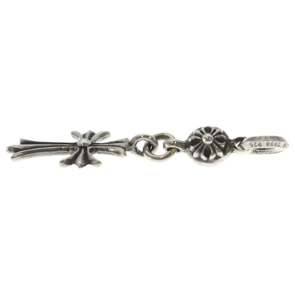 Chrome Hearts Tny CH Crs 1 Ball Tiny CH Cross Charm Pendant Silver — view 3