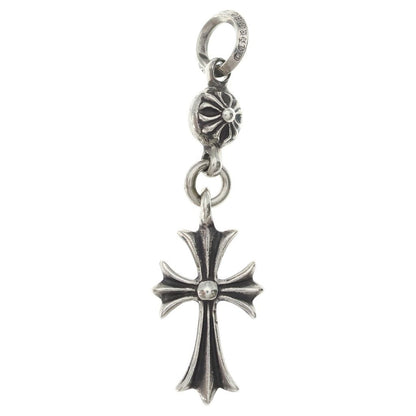 Chrome Hearts Tny CH Crs 1 Ball Tiny CH Cross Charm Pendant Silver — view 2