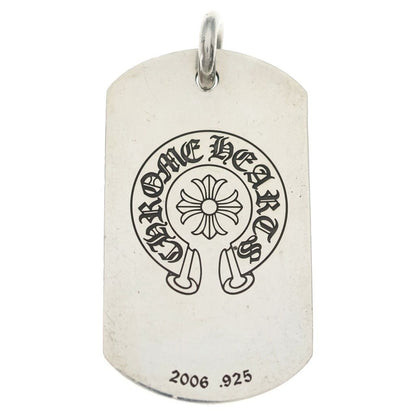 Chrome Hearts D Tag Lrg Ltd Honolulu Limited Large Dog Tag Pendant Silver — view 2
