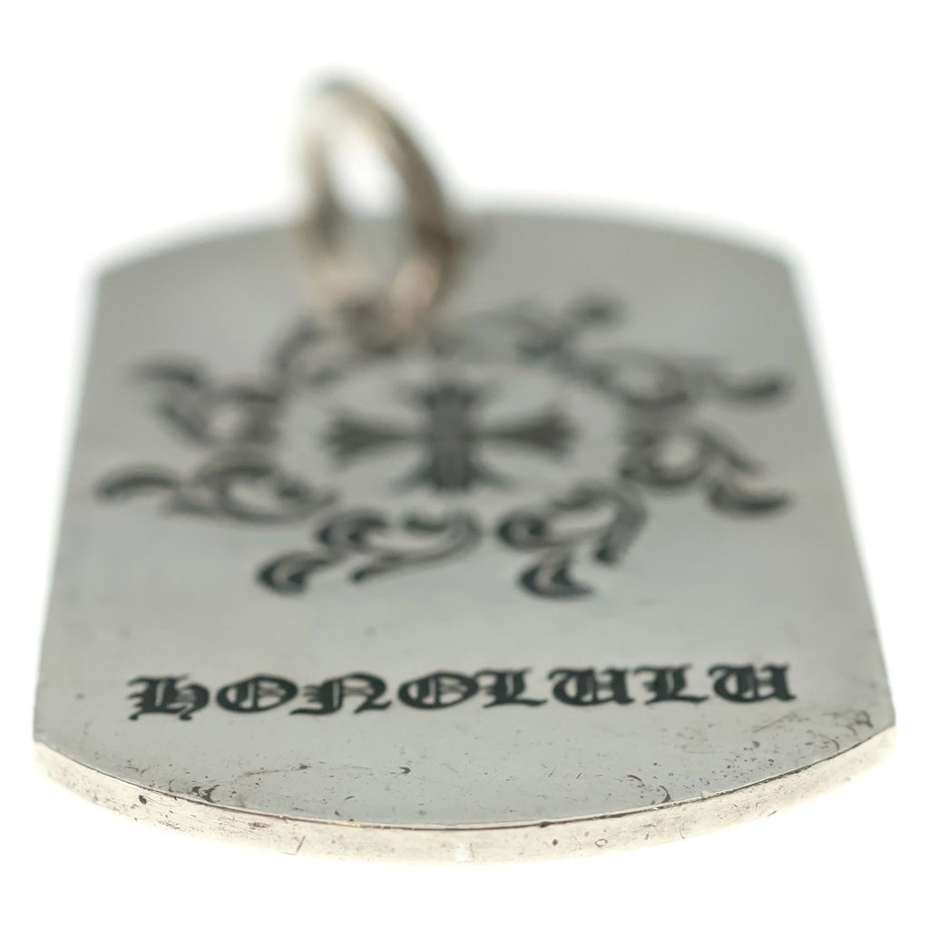 Chrome Hearts D Tag Lrg Ltd Honolulu Limited Large Dog Tag Pendant Silver — view 5