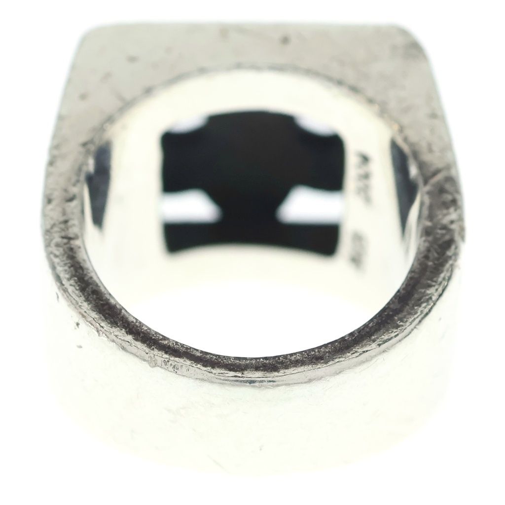 Chrome Hearts Letter Block BS Flare Ring Silver — view 2