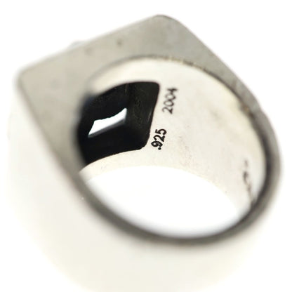 Chrome Hearts Letter Block BS Flare Ring Silver — view 6