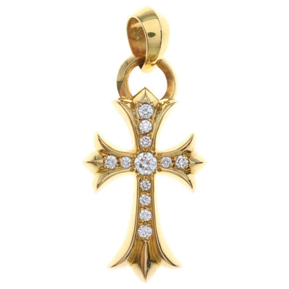 Chrome Hearts 22k CH Crs Sml Wbale P Dia Small CH Cross Bail Pave Diamond
