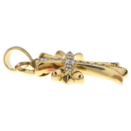 Chrome Hearts 22k CH Crs Sml Wbale P Dia Small CH Cross Bail Pave Diamond — view 4