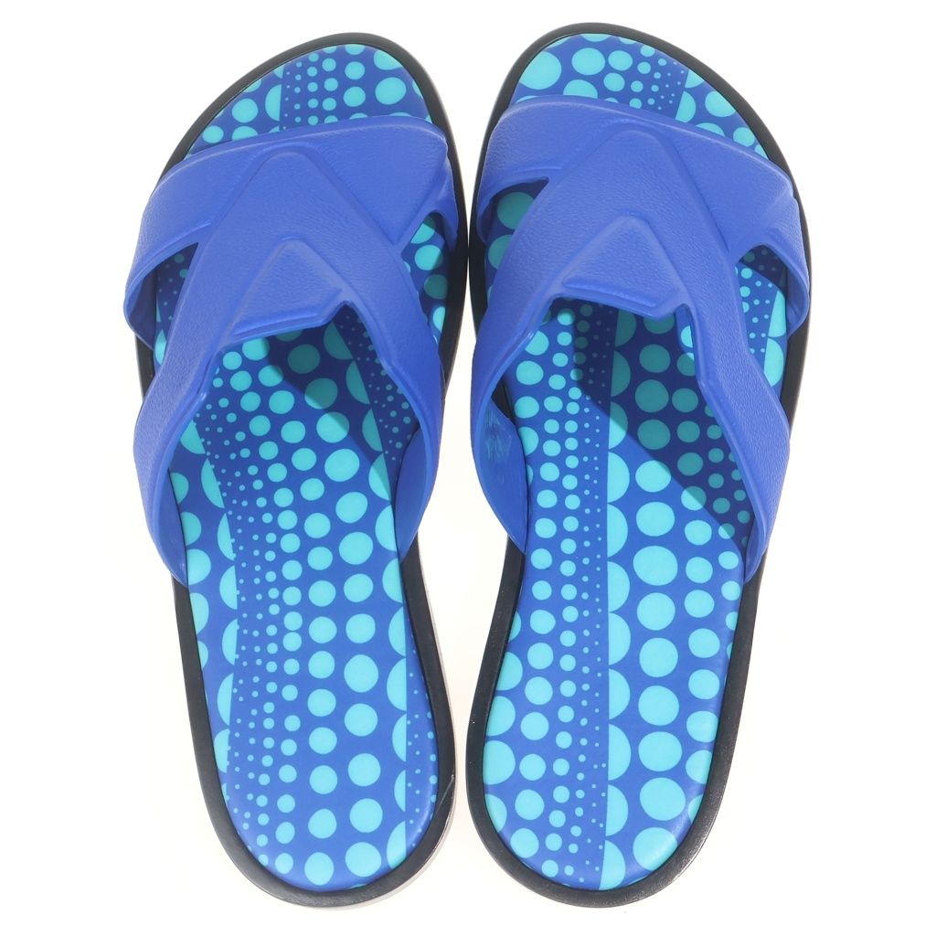 Louis Vuitton Yayoi Kusama Oasis Line Sandals Blue — view 4