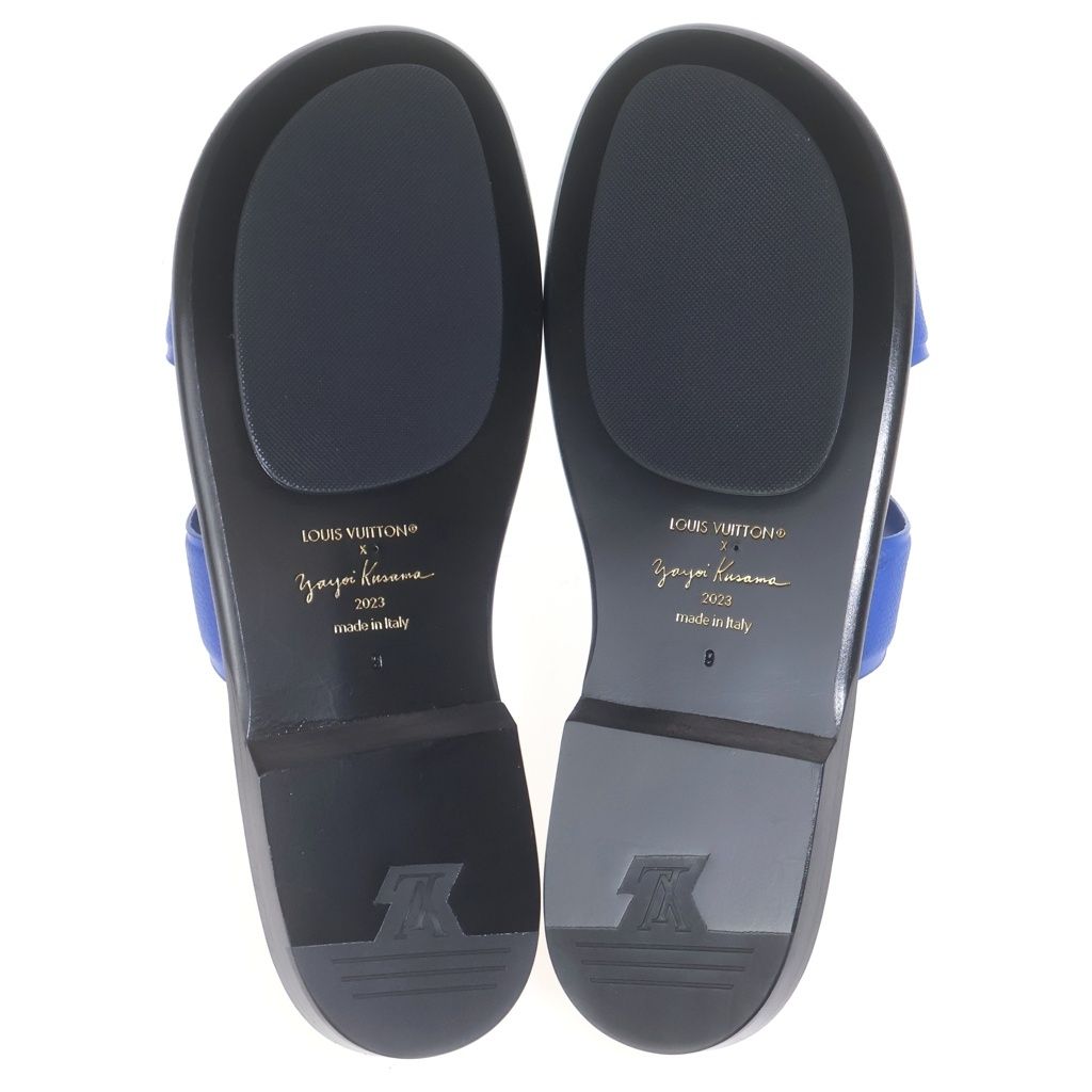 Louis Vuitton Yayoi Kusama Oasis Line Sandals Blue — view 5