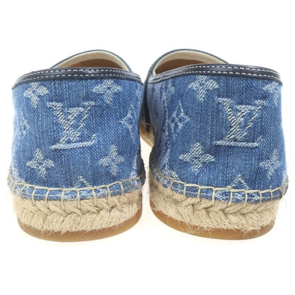 Louis Vuitton Espadrilles Monogram Denim Low Cut Sneakers Slip on Indigo — view 3