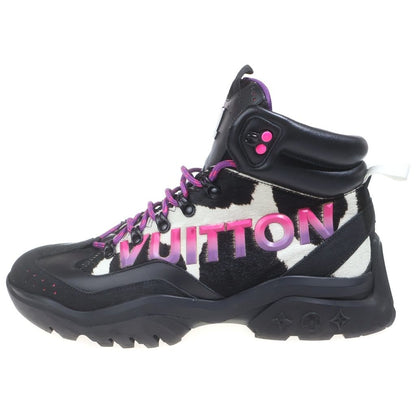 Louis Vuitton Millennium Line Ankle Boots High Cut Shoes Black