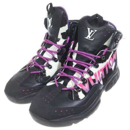 Louis Vuitton Millennium Line Ankle Boots High Cut Shoes Black — view 2