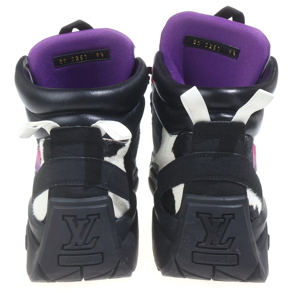 Louis Vuitton Millennium Line Ankle Boots High Cut Shoes Black — view 3