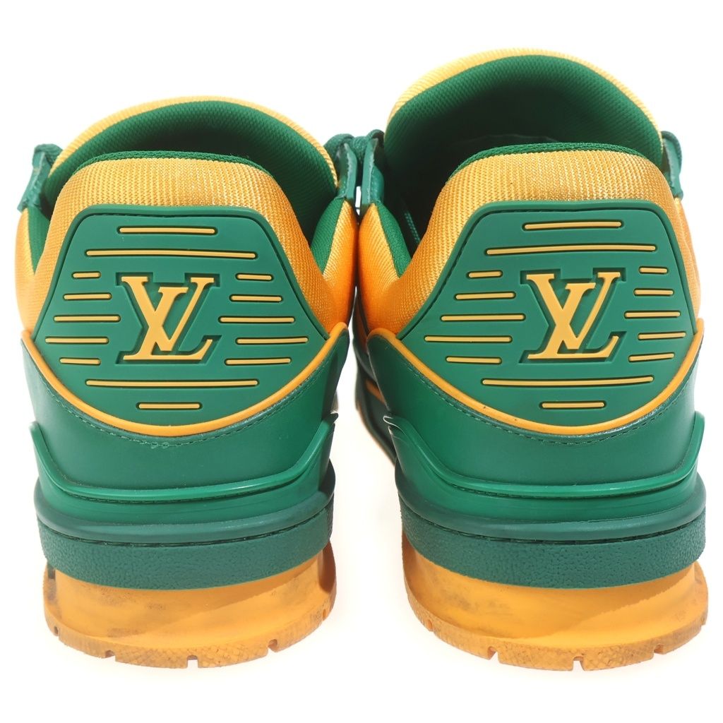 Louis Vuitton LV Trainer Sneaker LV Low Cut Sneakers Orange Green — view 3