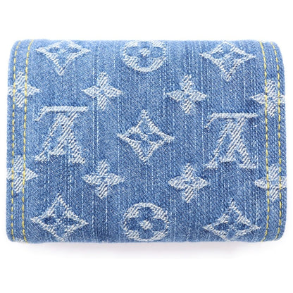 Louis Vuitton Monogram Denim Portefeuille Victorine Compact Wallet Trifold — view 2