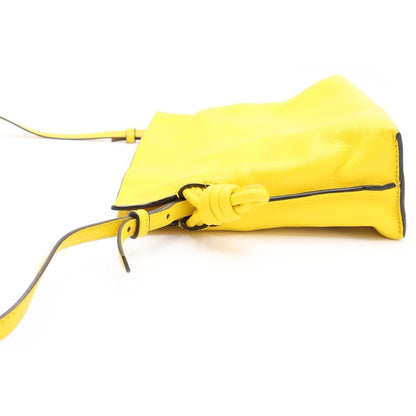 Loewe Mini Flamenco Clutch In Nappa Mini Calfskin Shoulder Bag Yellow — view 3