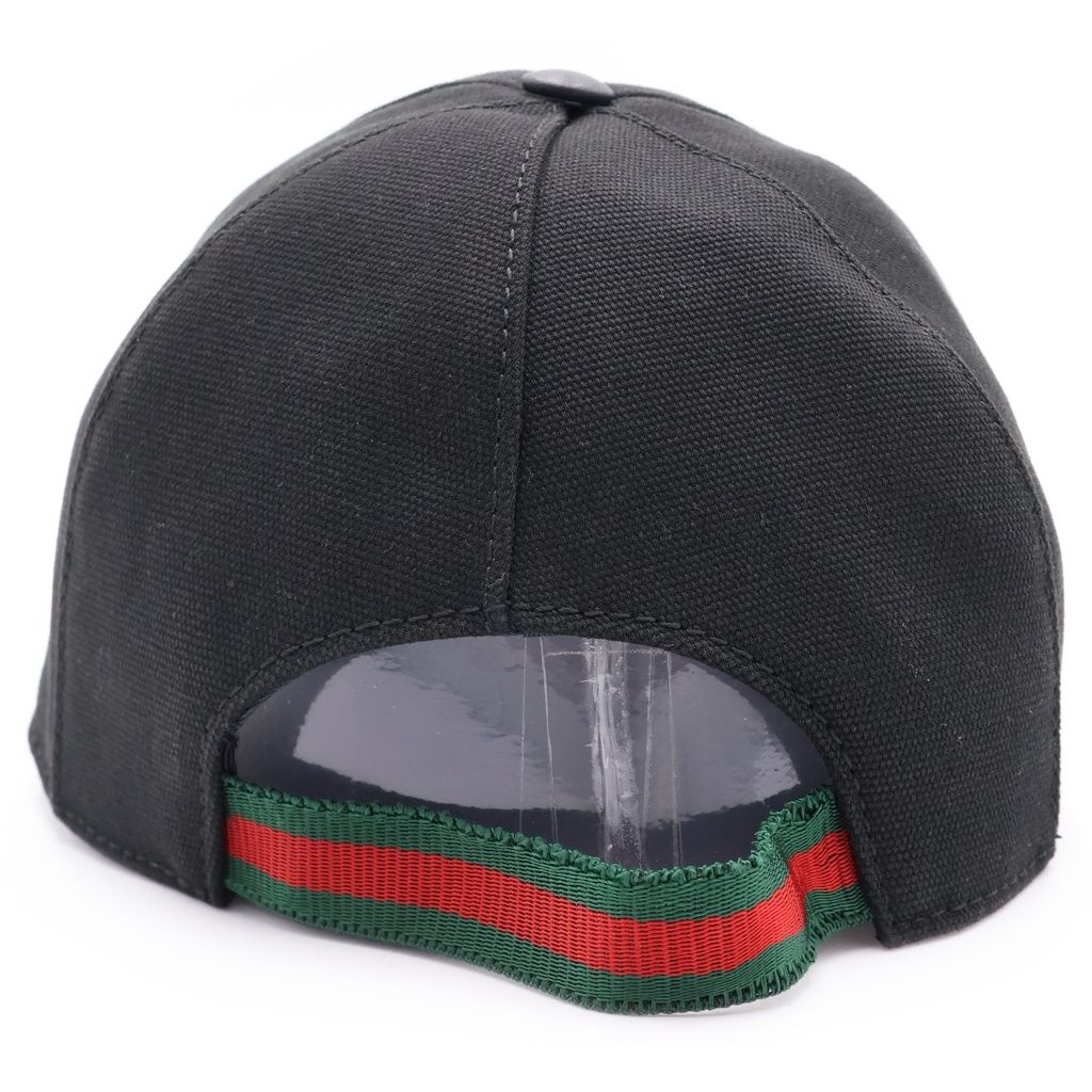 Gucci Interlocking Sherry Line Cap Baseball Cap Hat Black — view 2
