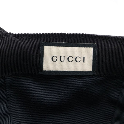 Gucci Interlocking Sherry Line Cap Baseball Cap Hat Black — view 7