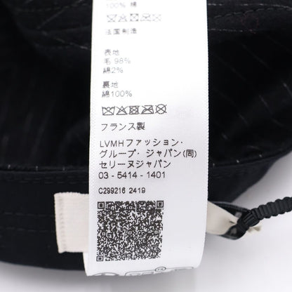 Celine Logo Stripe Baseball Cap Hat Black — view 8