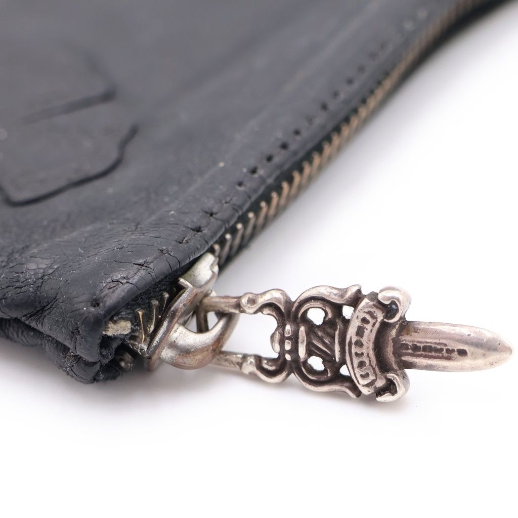 Chrome Hearts Zpr Chng Purse Change Cross Patch Daga Zip Coin Case — view 4