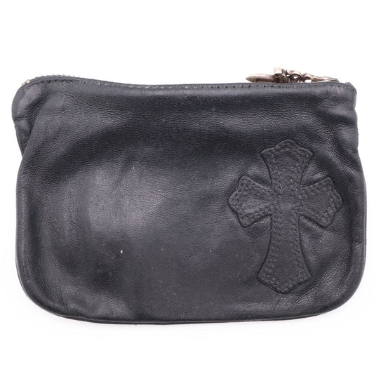Chrome Hearts Zpr Chng Purse Change Cross Patch Daga Zip Coin Case