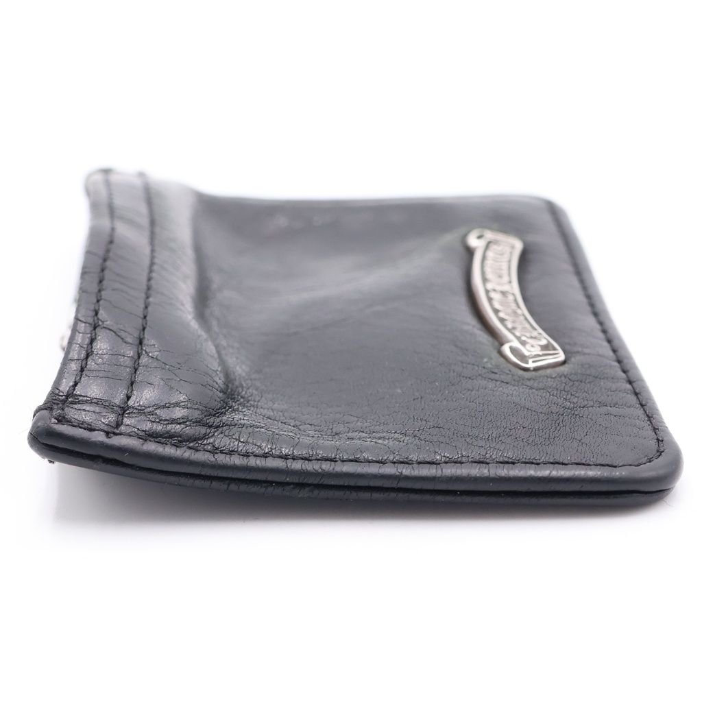 Chrome Hearts Zpr Chng 3 4 Change Purse Zipper Coin Case Black Silver — view 3
