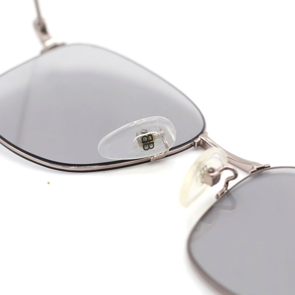 Balenciaga Metal Frame Logo Lens Sunglasses Silver Eyewear — view 5