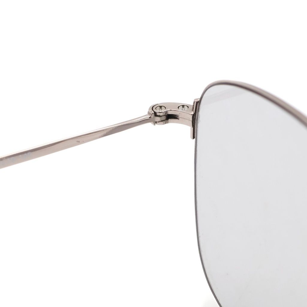 Balenciaga Metal Frame Logo Lens Sunglasses Silver Eyewear — view 4