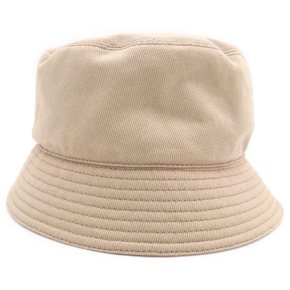 Prada Triangle Logo Drill Bucket Hat Beige — view 2