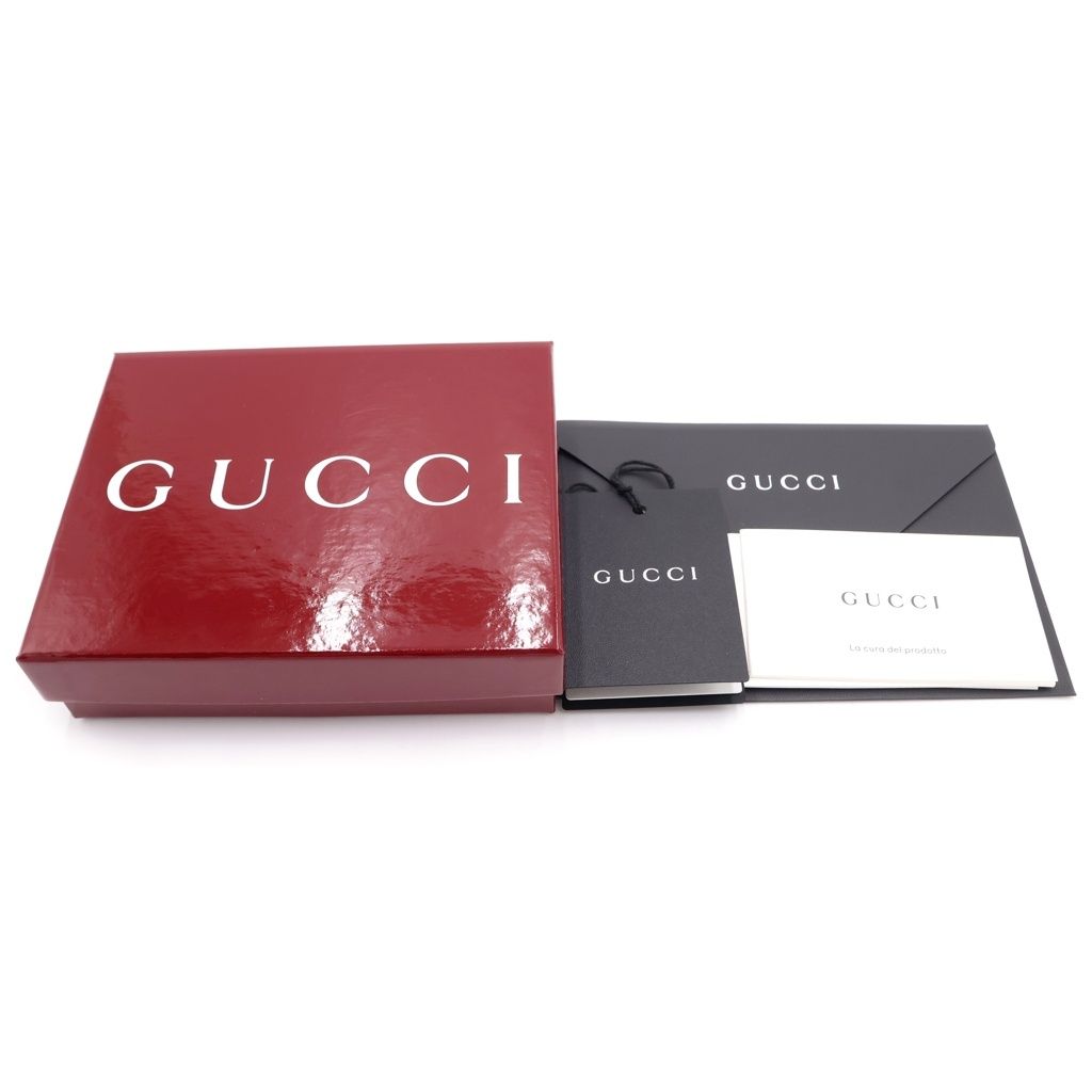Gucci GG Supreme Coin Wallet Bifold Beige Orange — view 7