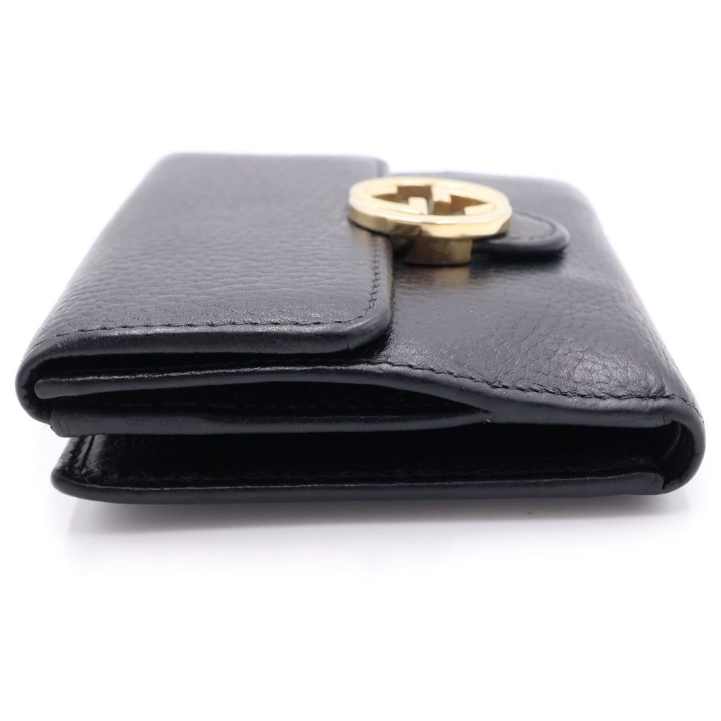 Gucci Interlocking Compact Wallet Bifold Black — view 3