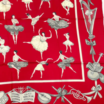 Hermes Carre 90 Silk Scarf la Danse la Dance Ballerina — view 5