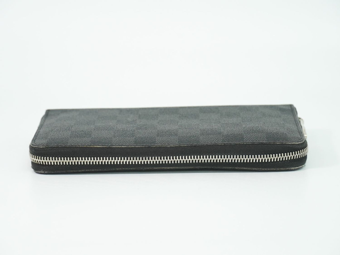 Louis Vuitton LV Zippy Organizer NM Damier Graphite Wallet Black Gray — view 5