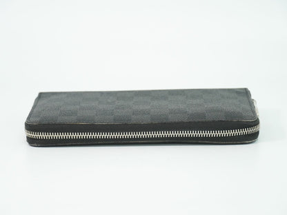 Louis Vuitton LV Zippy Organizer NM Damier Graphite Wallet Black Gray — view 5