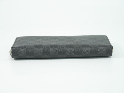 Louis Vuitton LV Zippy Organizer NM Damier Graphite Wallet Black Gray — view 3