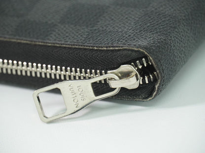 Louis Vuitton LV Zippy Organizer NM Damier Graphite Wallet Black Gray — view 6